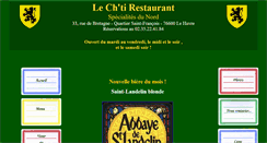 Desktop Screenshot of lechtirestaurant.com